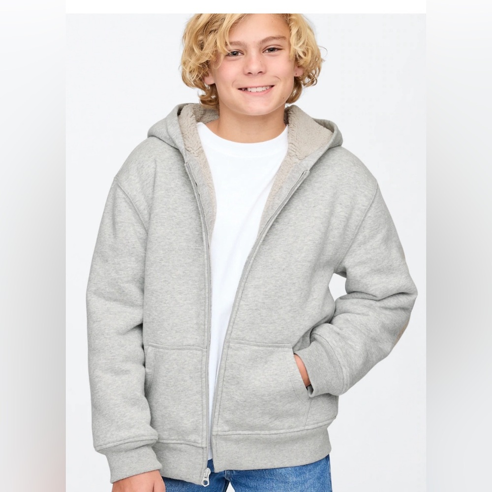 GAP Sherpa lined zipper hoodie